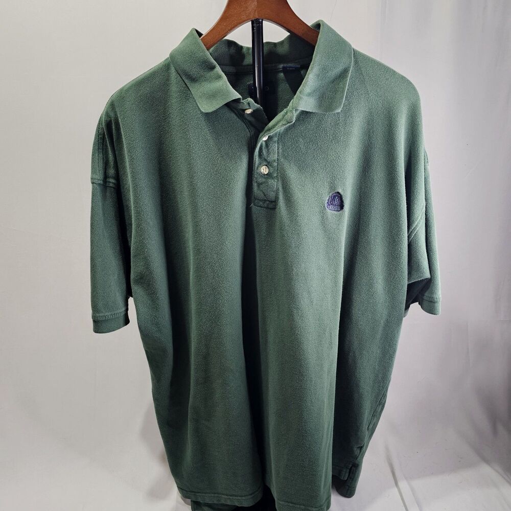 Izod Polo Shirt Men’s XXL Green Short Sleeve Collared Top Preppy